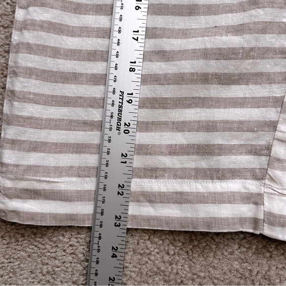 J. Jill Boxy Striped Linen Top - Picture 7 of 7